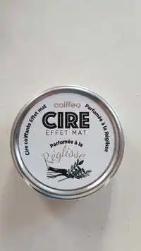 COIFFEO - Réglisse - Cire coiffante effet mat