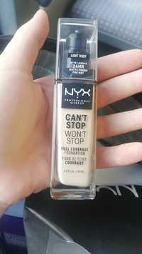 NYX - Can't stop - Fond de teint couvrant light ivory