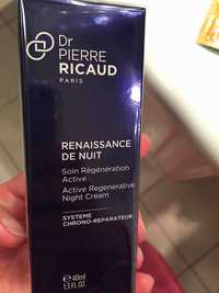 DR PIERRE RICAUD - Renaissance de nuit - Soin régénération active