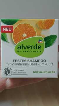 ALVERDE - Festes shampoo mit mandarine-basilikum-duft