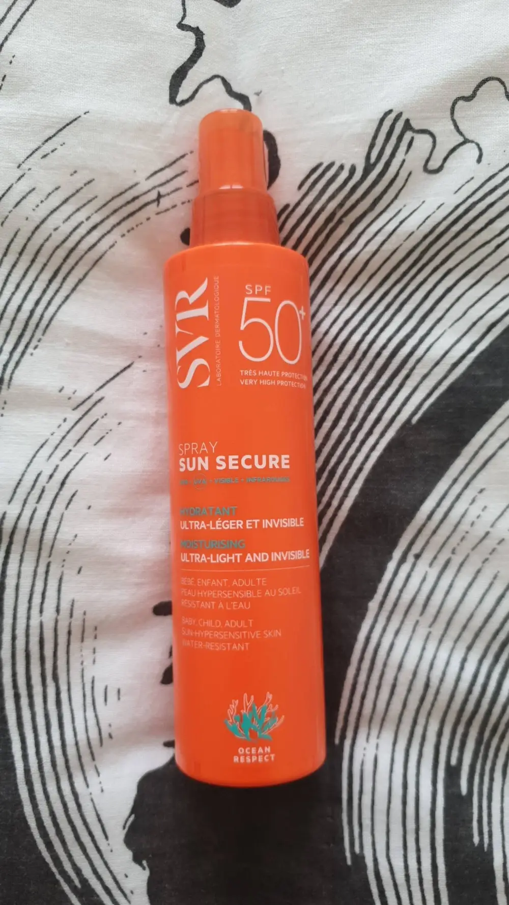 SVR LABORATOIRE DERMATOLOGIQUE - Spray sun secure hydratant SPF 50+