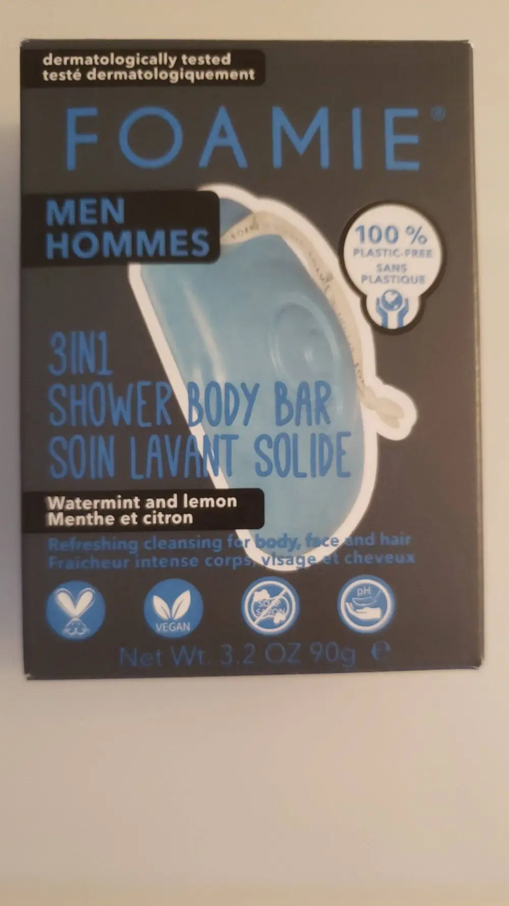 FOAMIE - Soin lavant solide 3en1 pour hommes