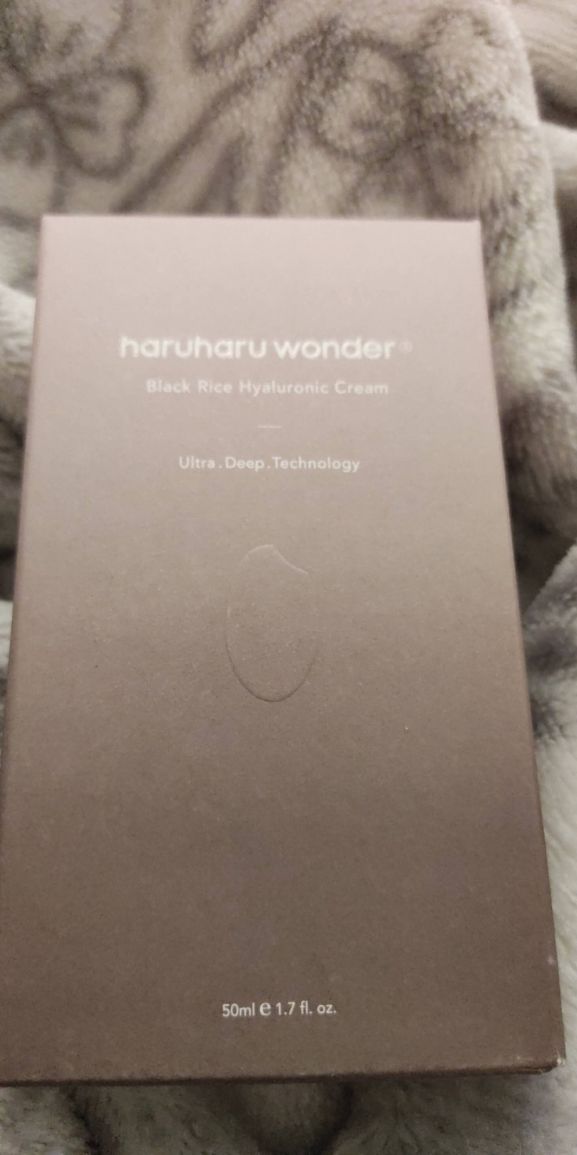 HARUHARU WONDER - Black riche hyaluronic cream 