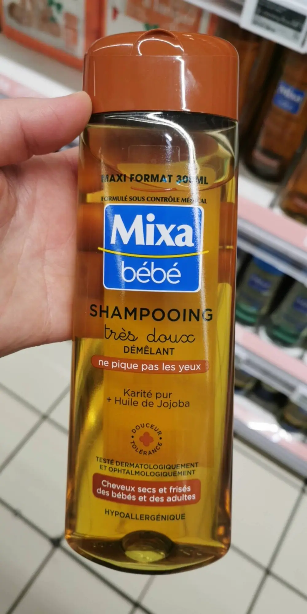 MIXA - Bébé - Shampooing démêlant très doux