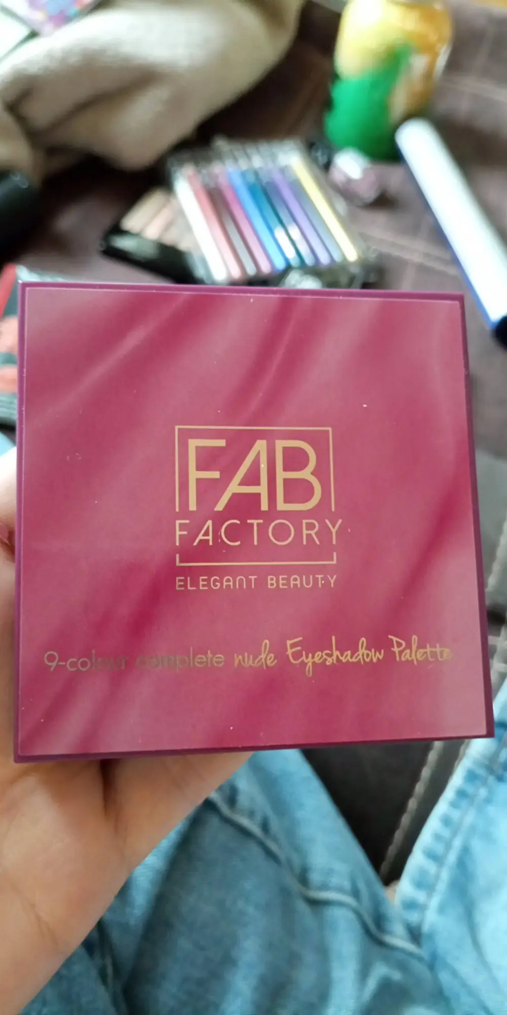 FAB FACTORY - 9 colors complete nude eyeshadow palette