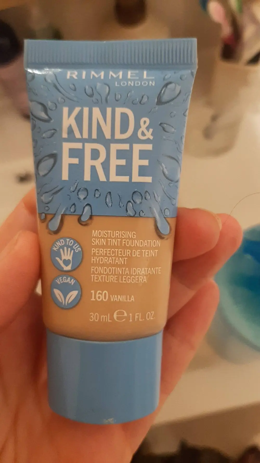 RIMMEL - Kind & free - Perfecteur de teint hydratant 160 vanilla