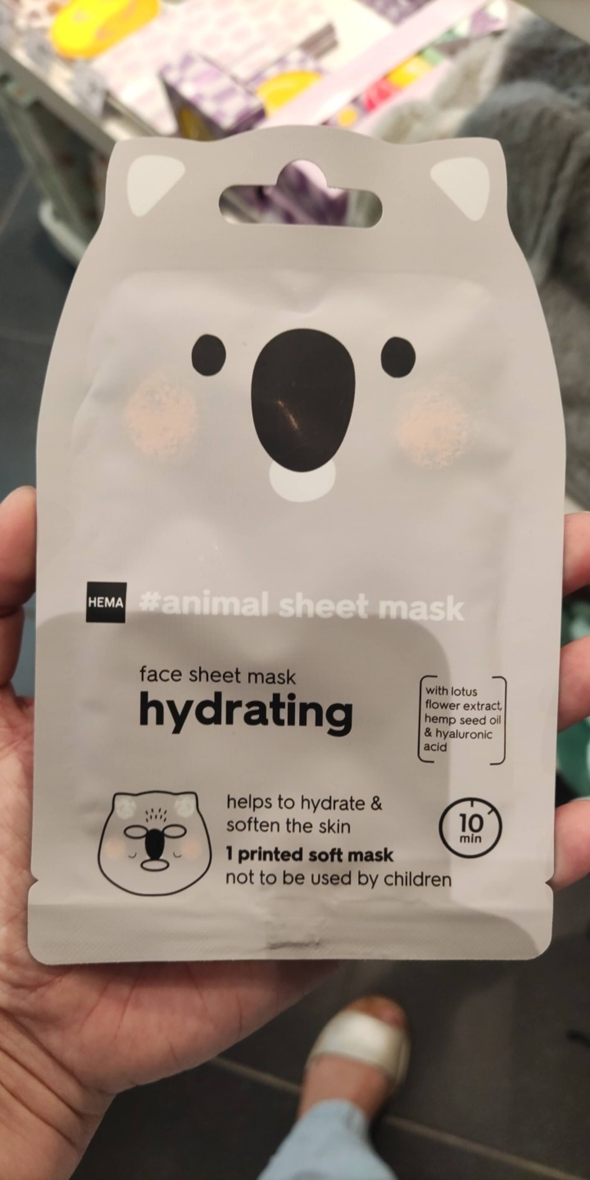 HEMA - Masque tissu animal