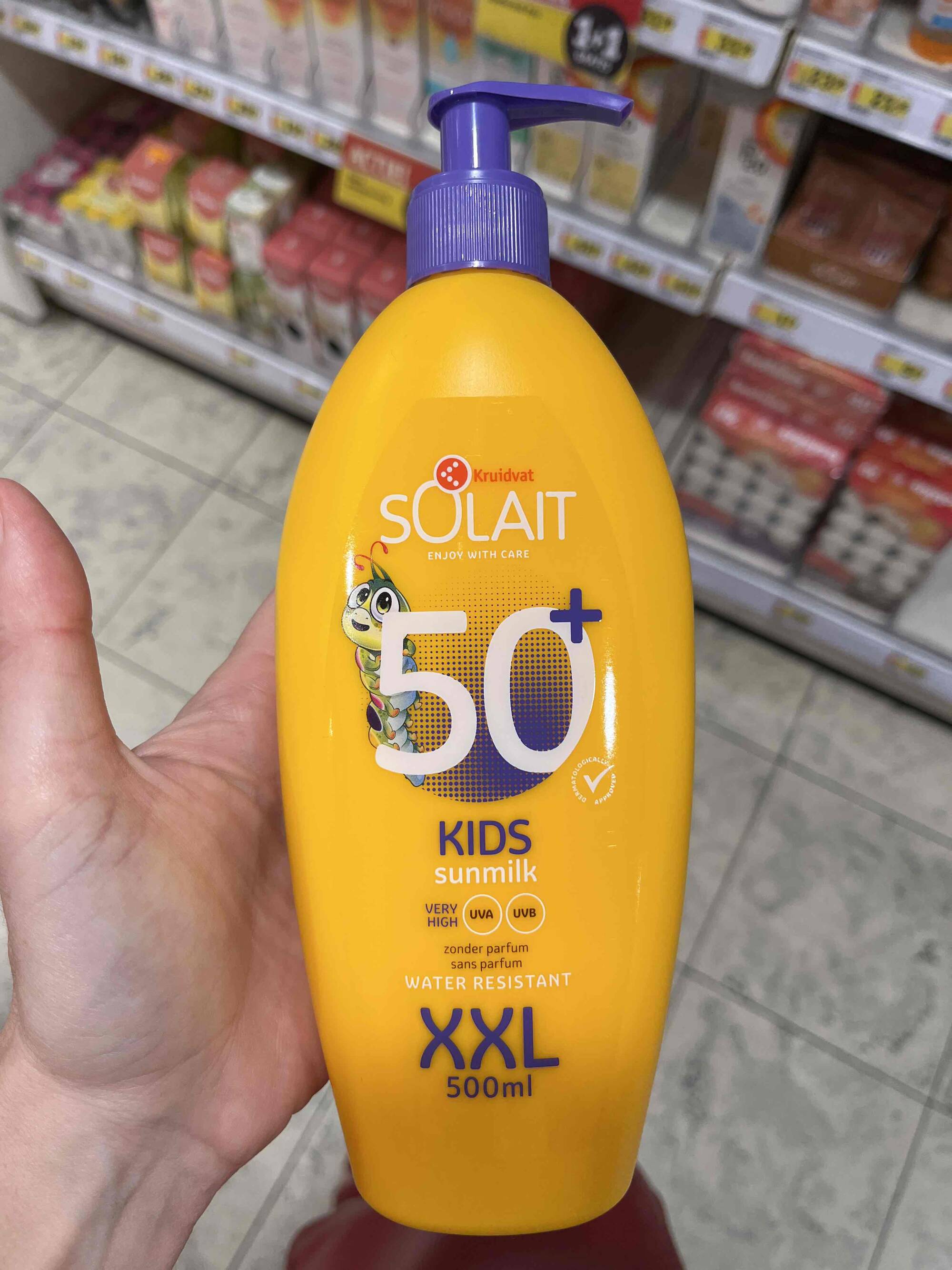KRUIDVAT - Solait - Kids sunmilk water resistant XXL