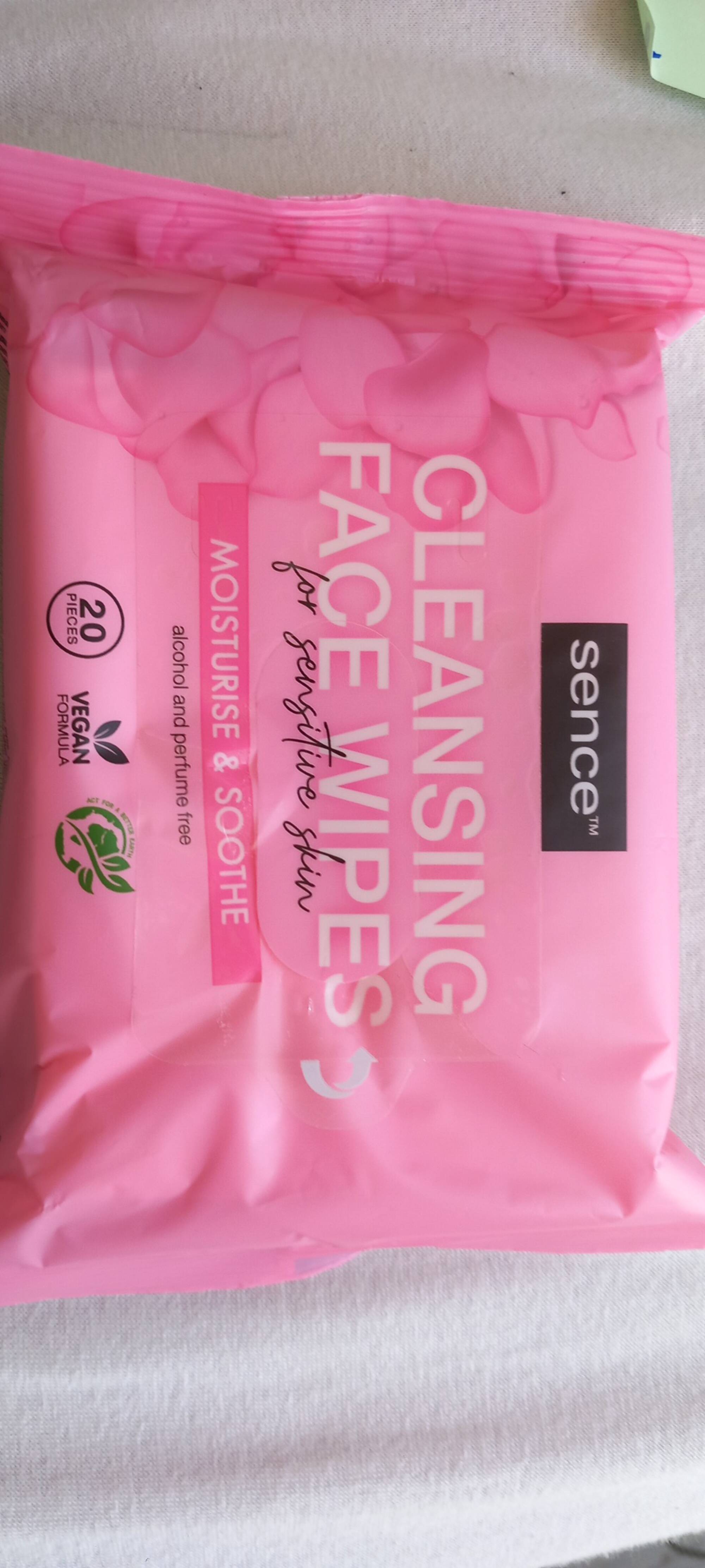SENCE - Cleansing face wipes