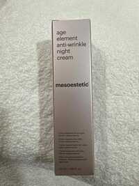 MESOESTETIC - Age element anti-wrinkle night cream