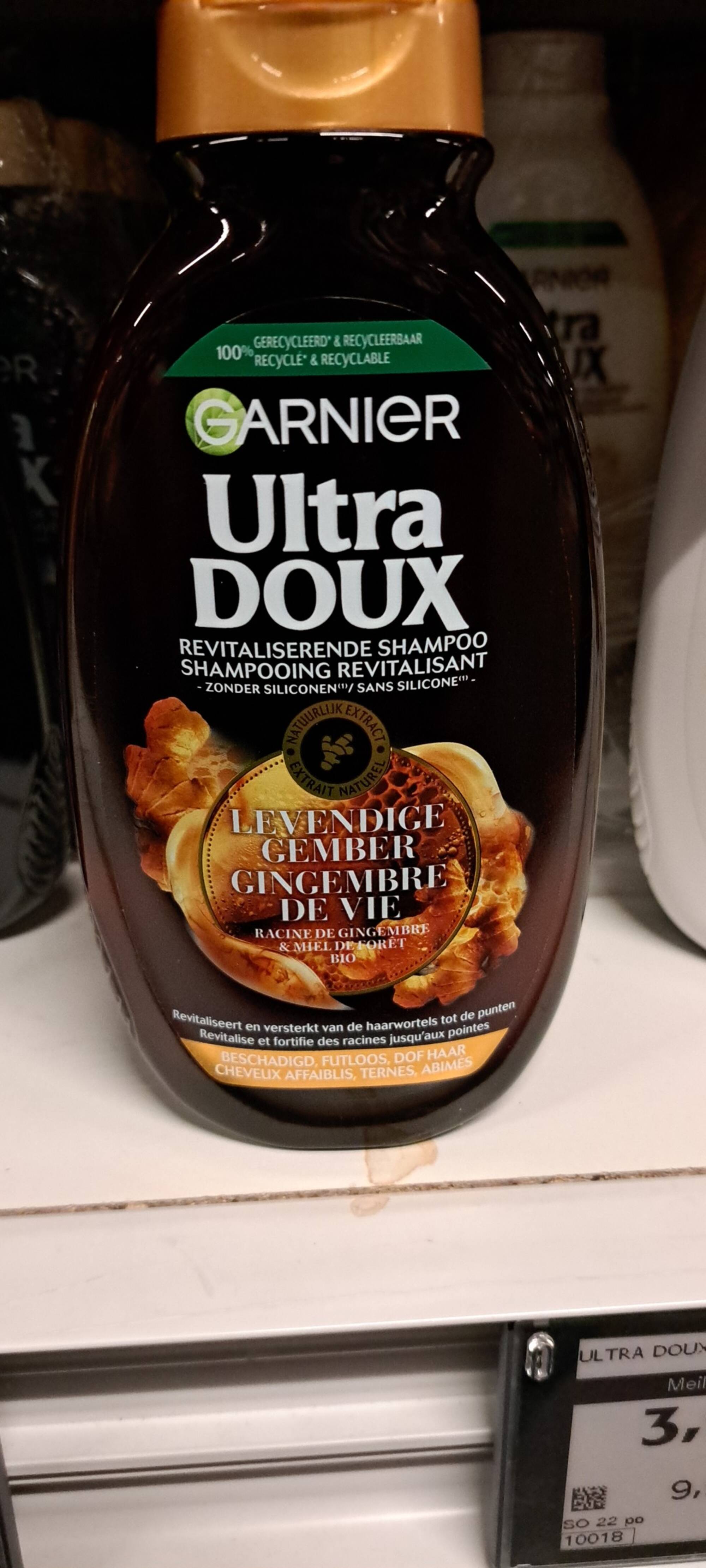 GARNIER - Ultra doux Gingembre de vie - Shampooing revitalisant