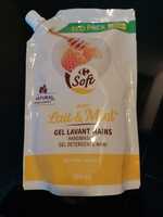 CARREFOUR SOFT - Gel lavant mains avec lait et miel 