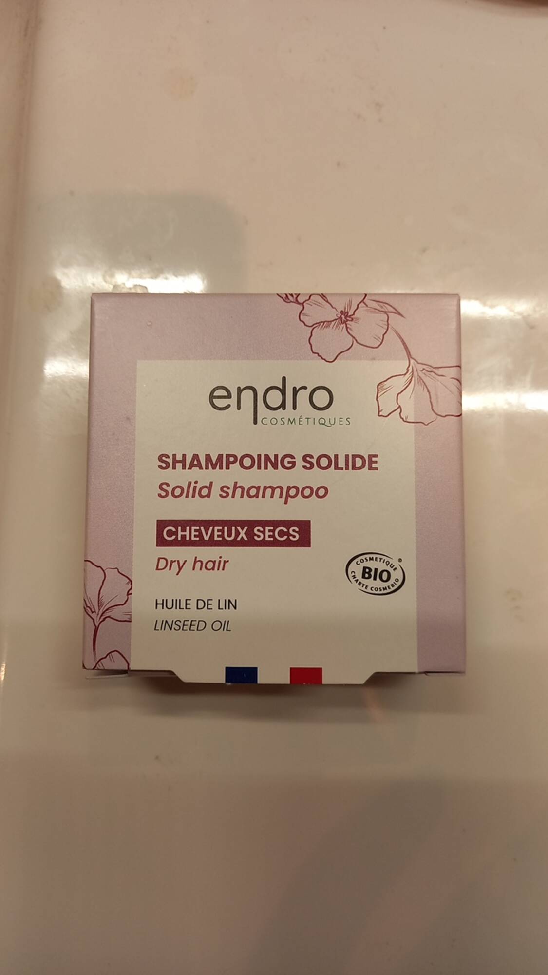 ENDRO - Huile de lin - Shampoing solide cheveux secs