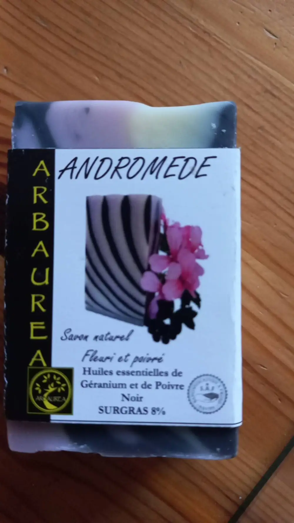 ARBAUREA - Andromede - Savon naturel fleuri et poivré