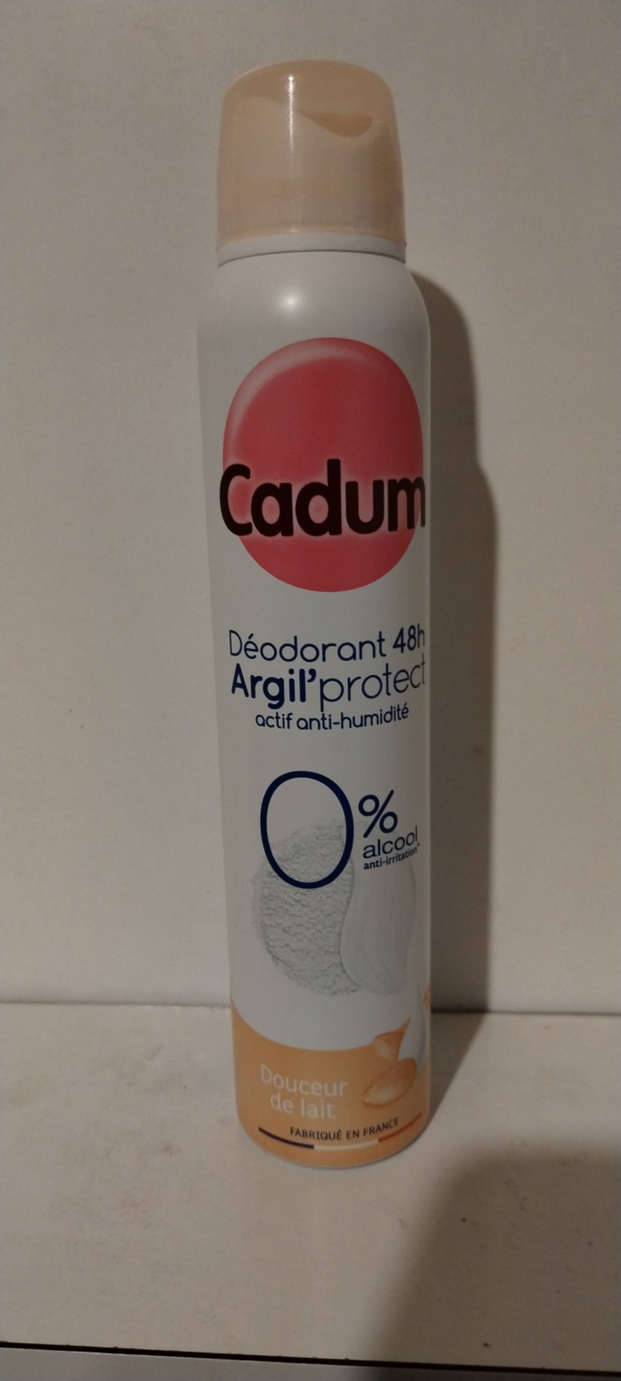 CADUM - Déodorant 48h argil'protect 