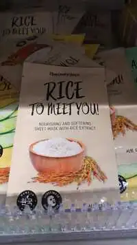 BEAUTYDEPT. - Rice to meet you - Sheet mask