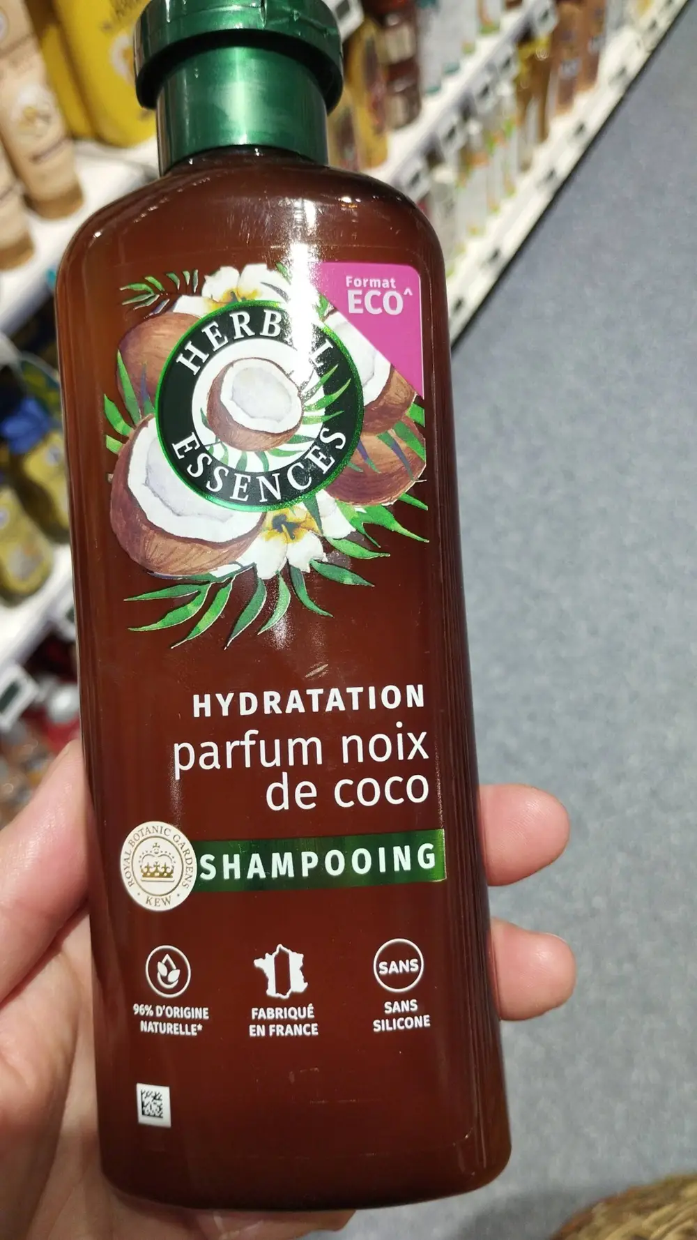 HERBAL ESSENCES - Shampooing hydratation parfum noix de coco 