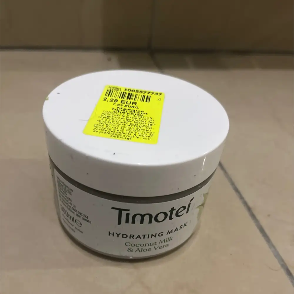 TIMOTEI - Coconut milk & aloe vera - Hydrating mask