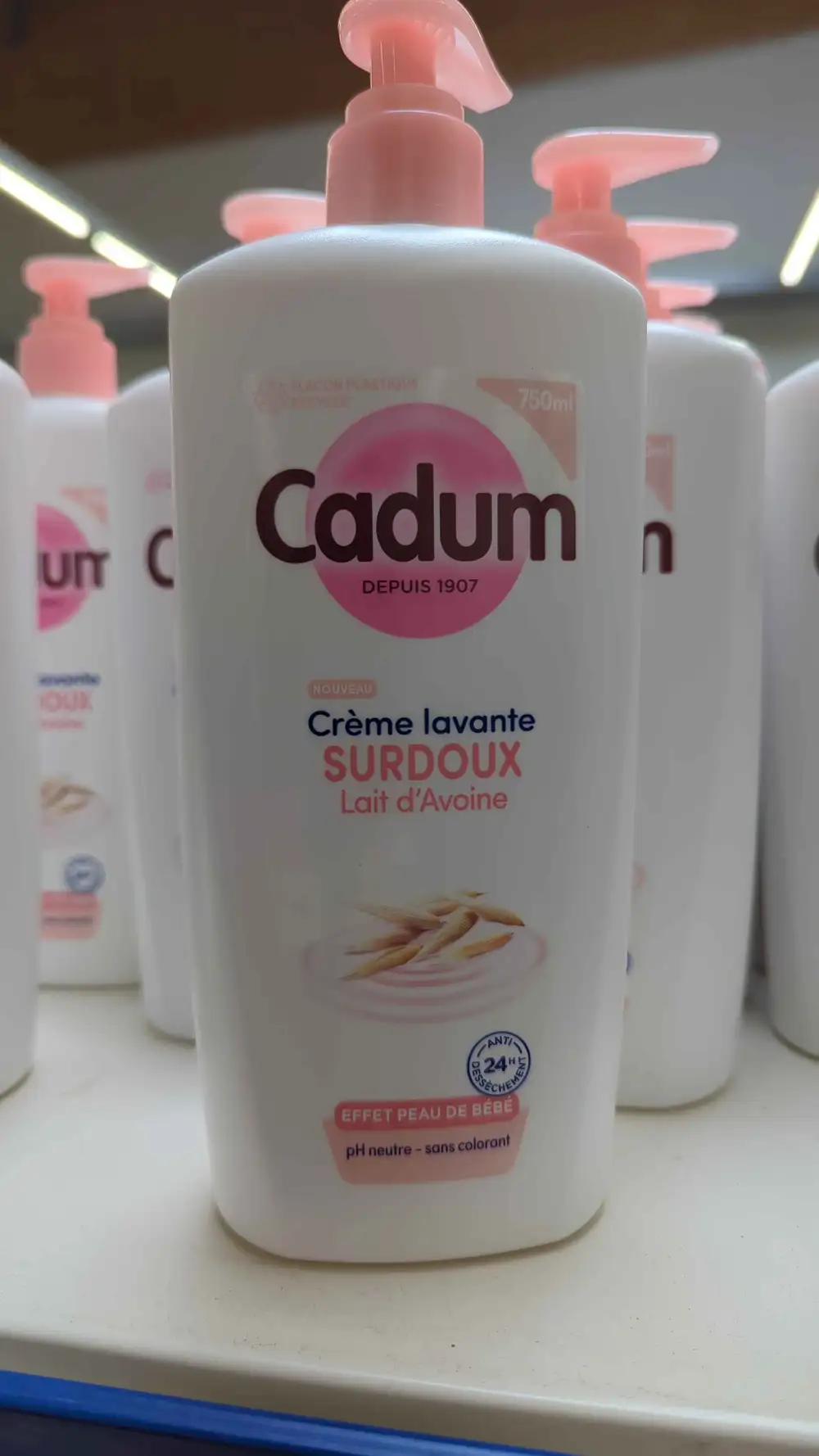 CADUM - Lait d'avoine - Crème lavante surdoux