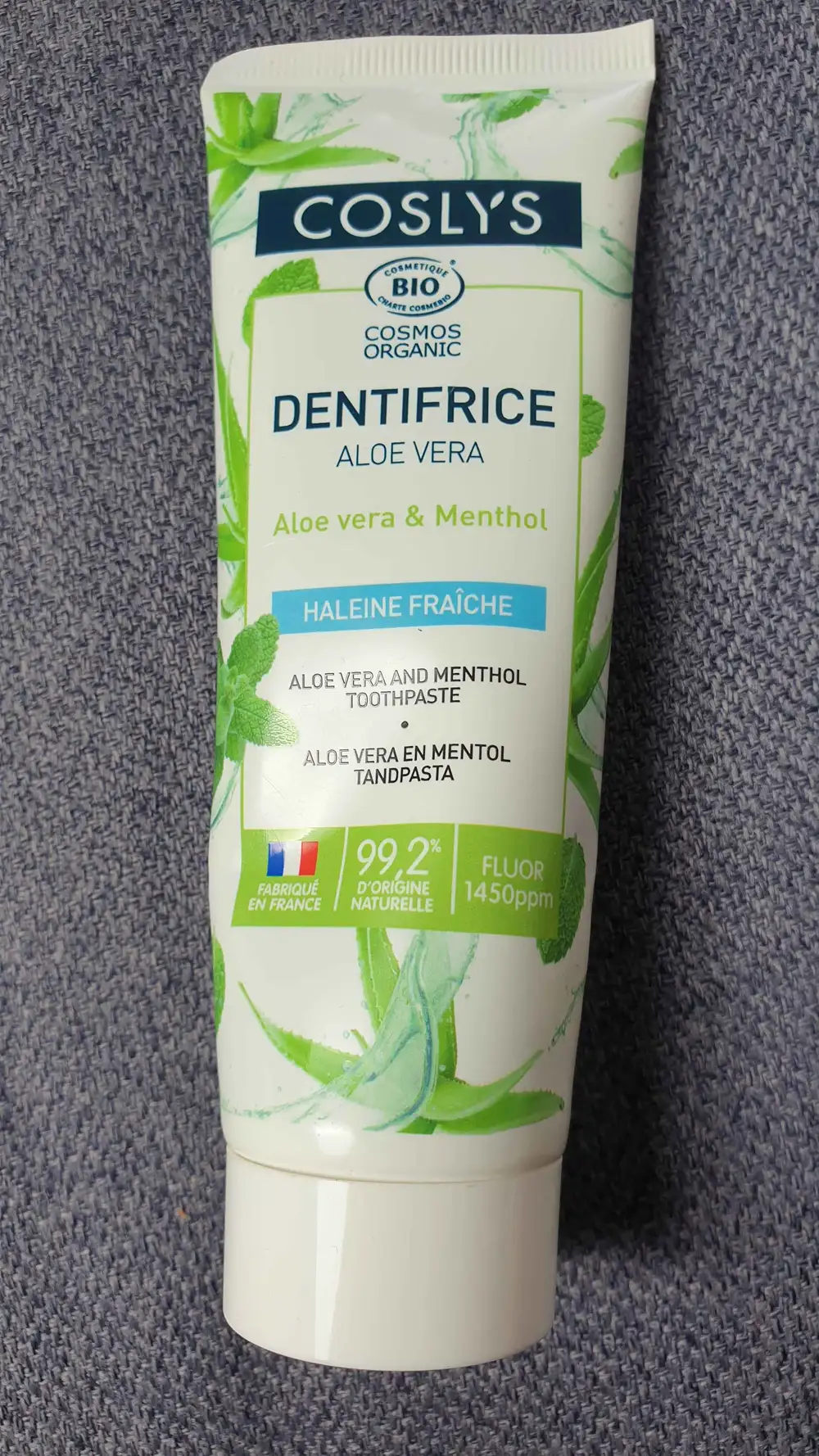 COSLYS - Haleine fraîche - Dentifrice aloe vera