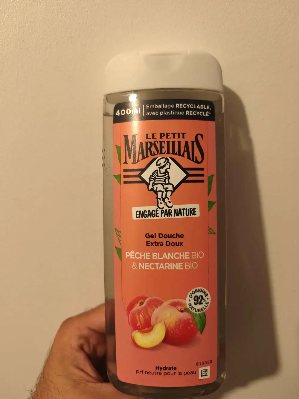 LE PETIT MARSEILLAIS - Gel douche extra doux pêche blanche bio & nectarine bio