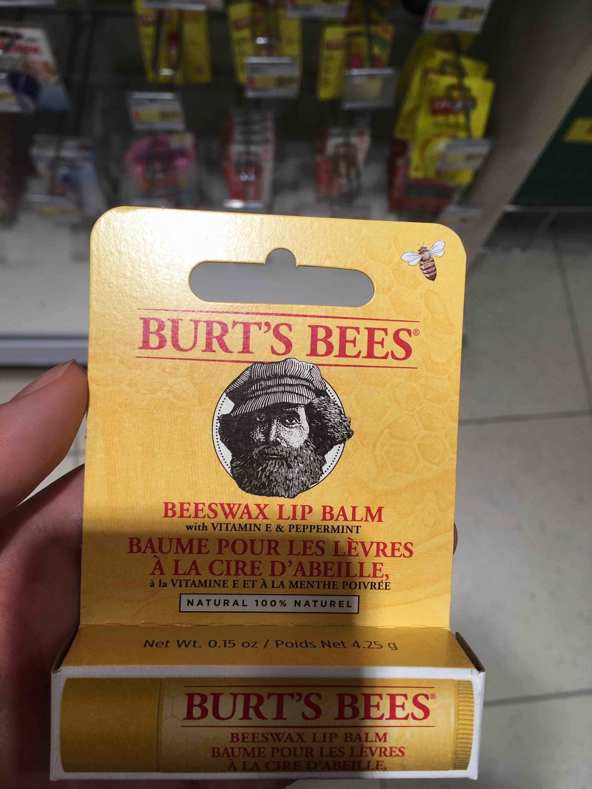 BURT'S BEES - Baume pour les lèvres à la cire d'abeille