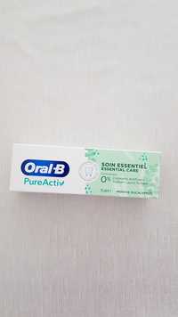 ORAL-B -  PureActiv - Soin essentiel menthe eucalyptus