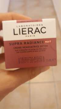 LIÉRAC - Supra radiance nuit - Crème rénovatrice détox