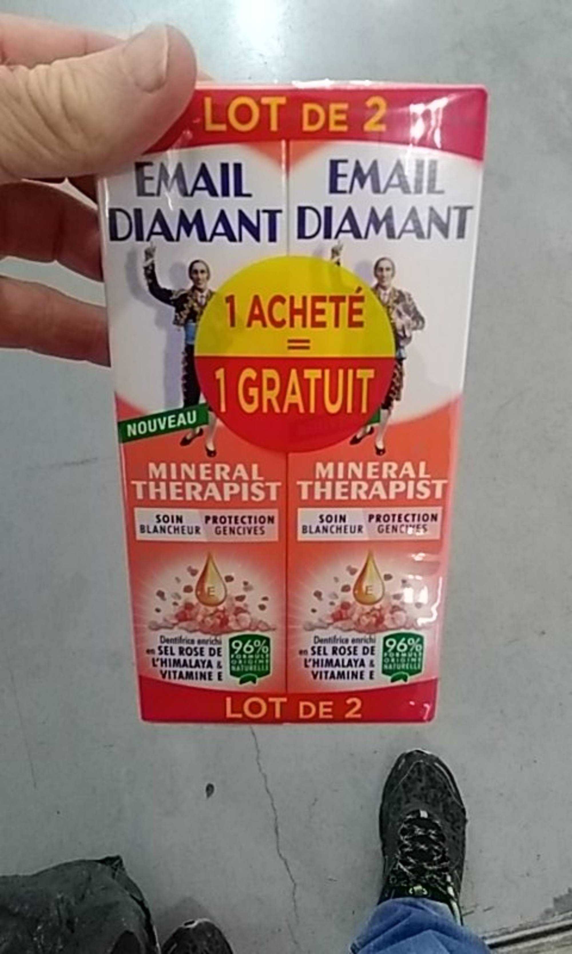 Composition EMAIL DIAMANT Mineral therapist - Dentifrice - UFC-Que Choisir