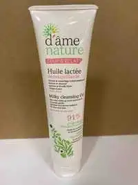D'ÂME NATURE - Coup d'éclat - Huile lactée démaquillante