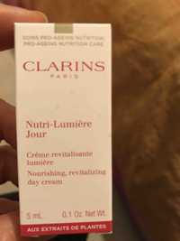CLARINS - Nutri-lumière jour - Crème revitalisante lumière