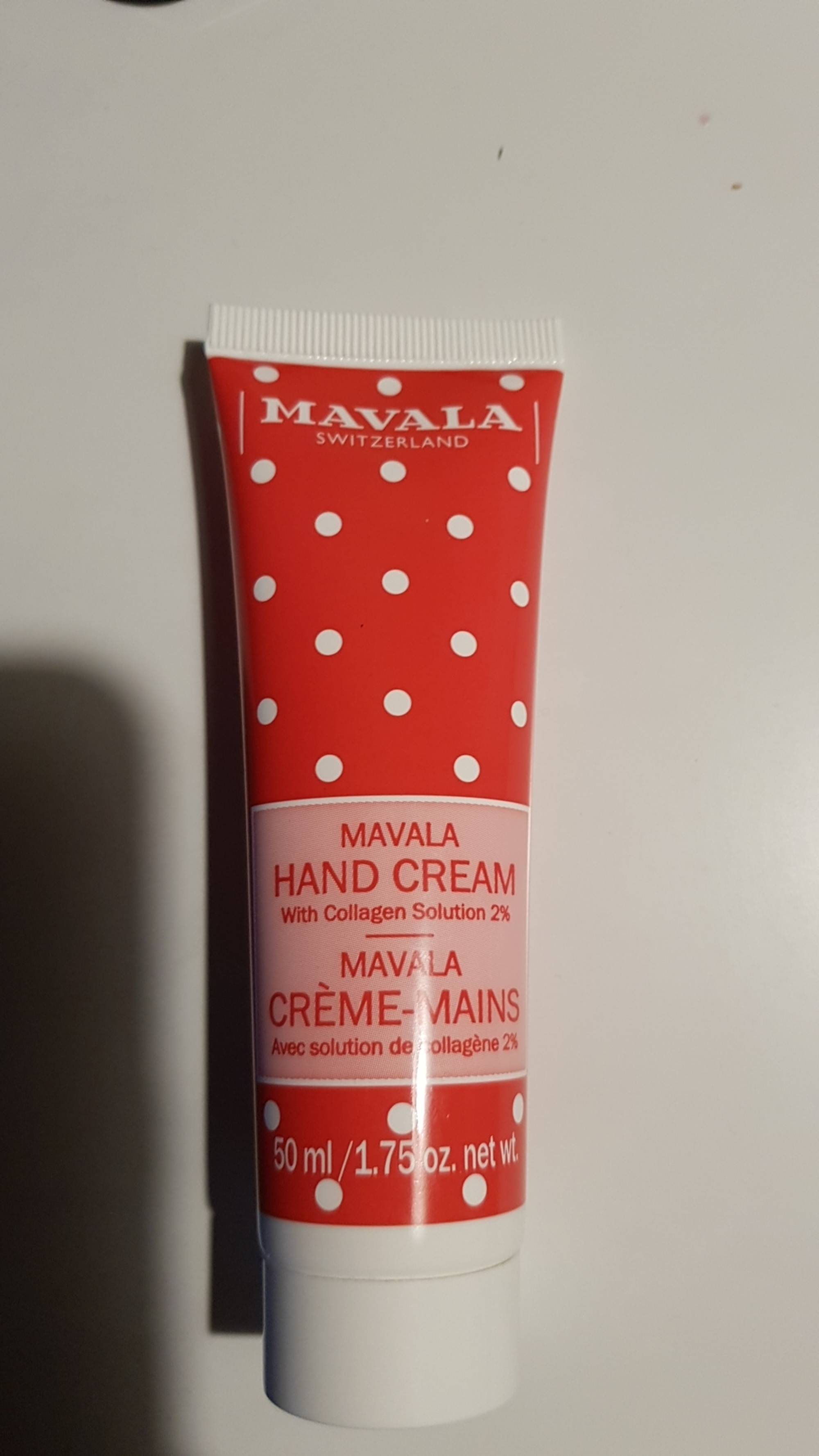 MAVALA - Crème-mains avec solution de collagène 2%