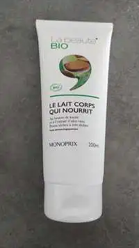 MONOPRIX - La beauté bio - Le lait corps qui nourrit