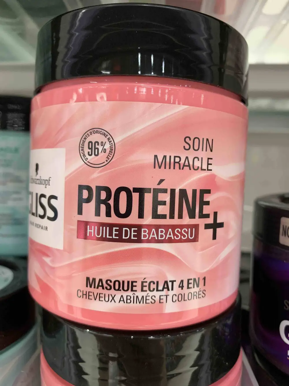 SCHWARZKOPF - Protéine + Huile de Babassu - Masque éclat 4 en 1