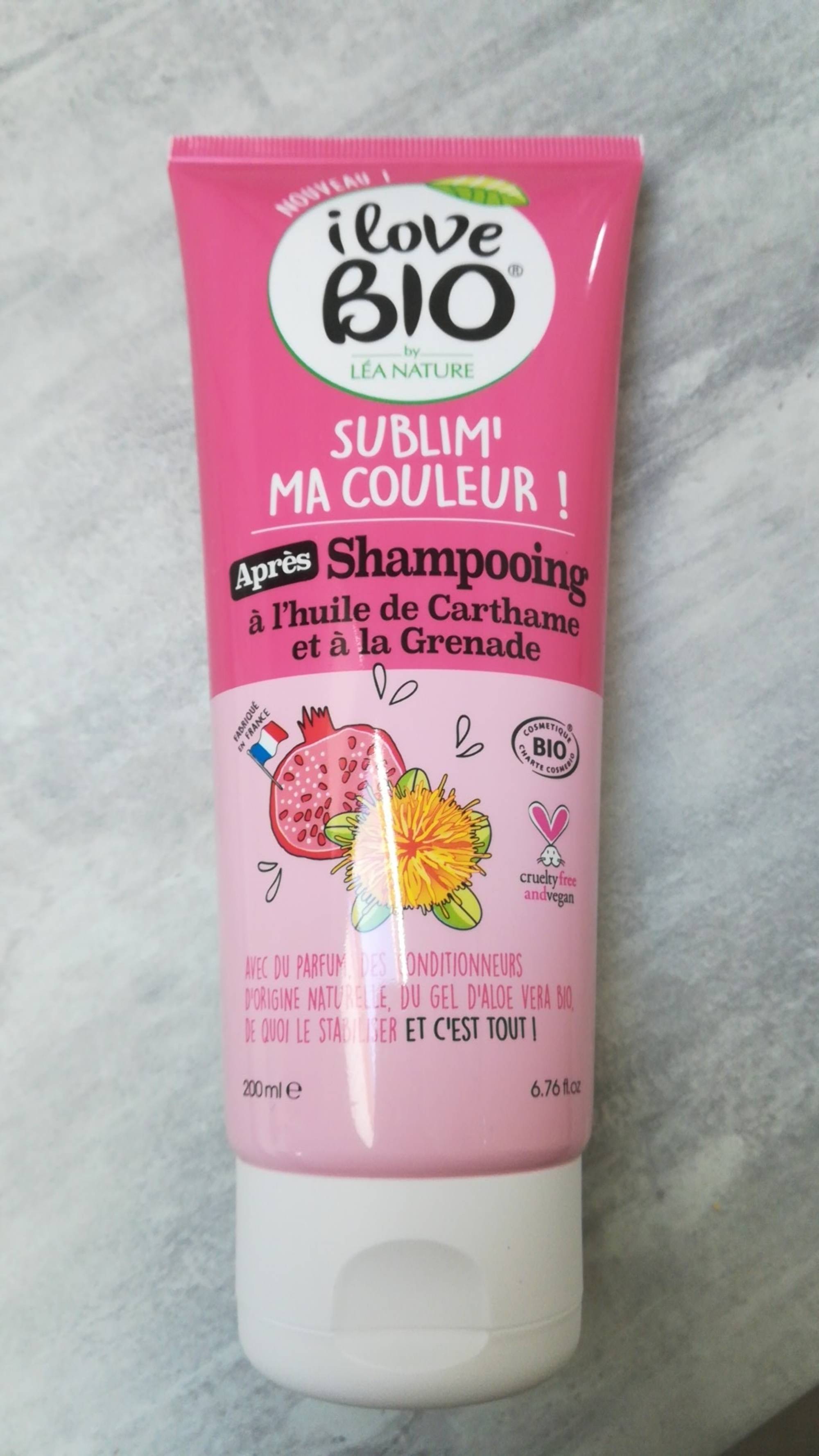 I LOVE BIO - Sublim' ma couleur - Après shampooing 