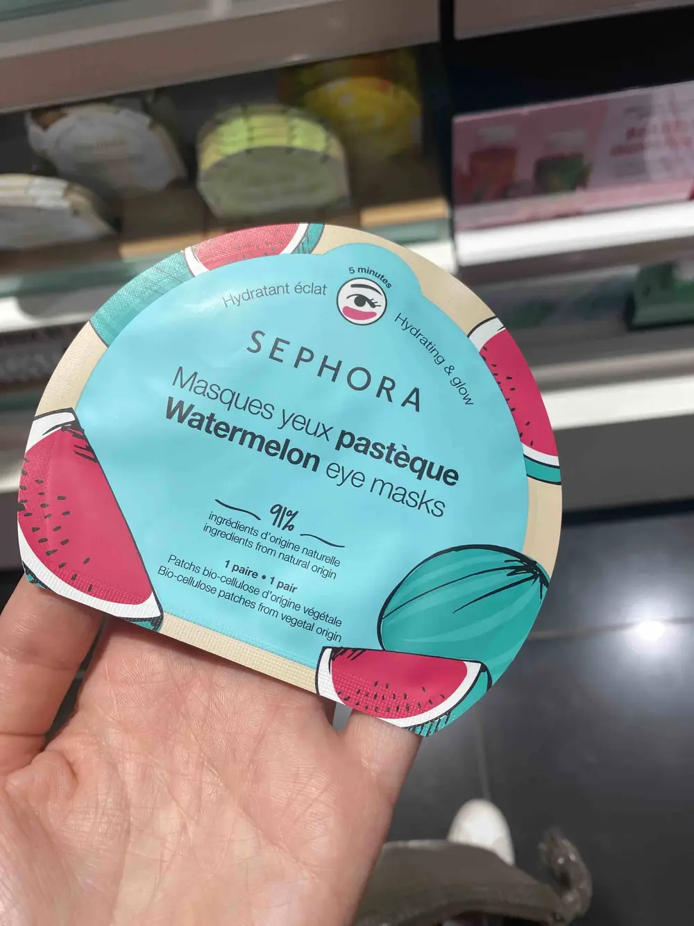 SEPHORA - Masques yeux pastèque