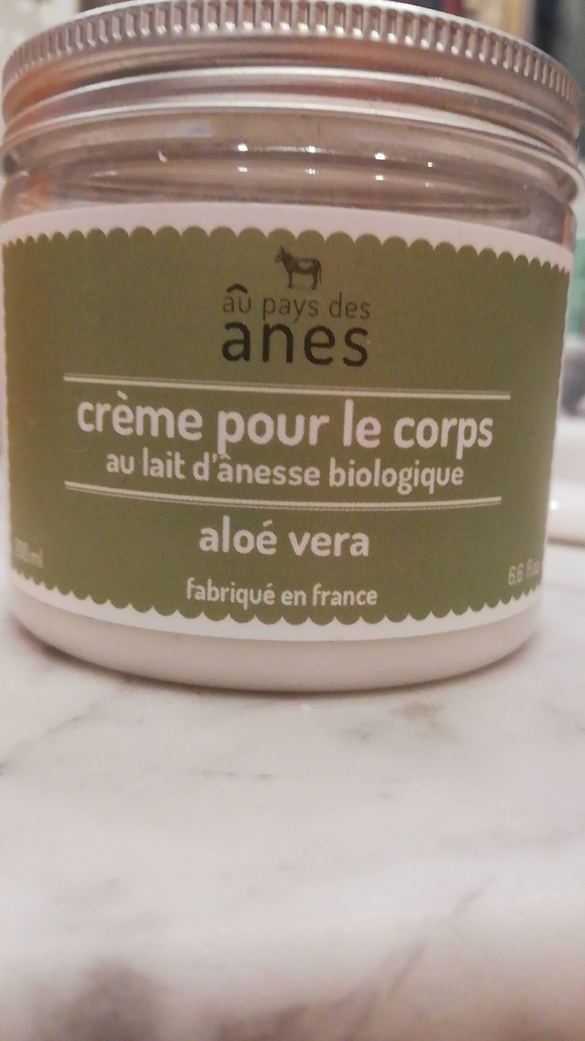 AU PAYS DES ÂNES - Crème pour le corps au lait d'ânesse - Aloé vera