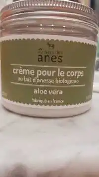 AU PAYS DES ÂNES - Crème pour le corps au lait d'ânesse - Aloé vera