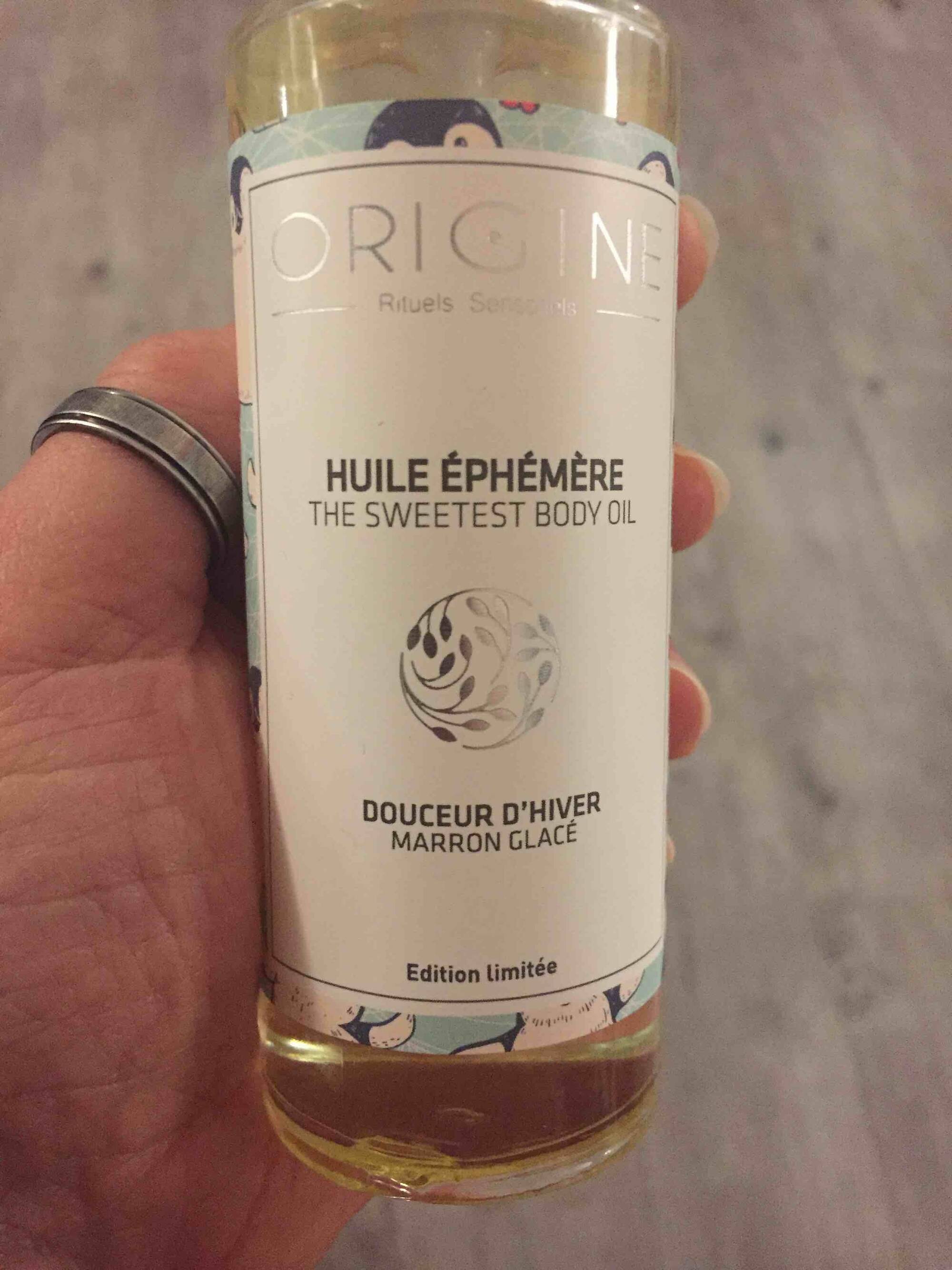ORIGINE - Huile éphémère - The sweetest body oil