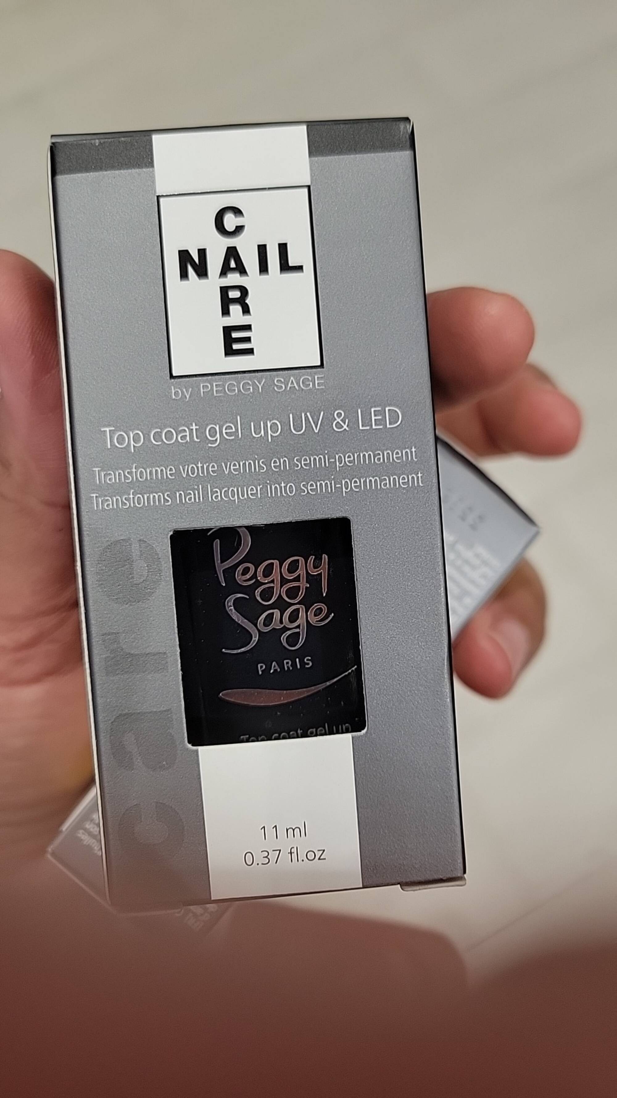 PEGGY SAGE - Caire nail - Top coat gel up UV & LED