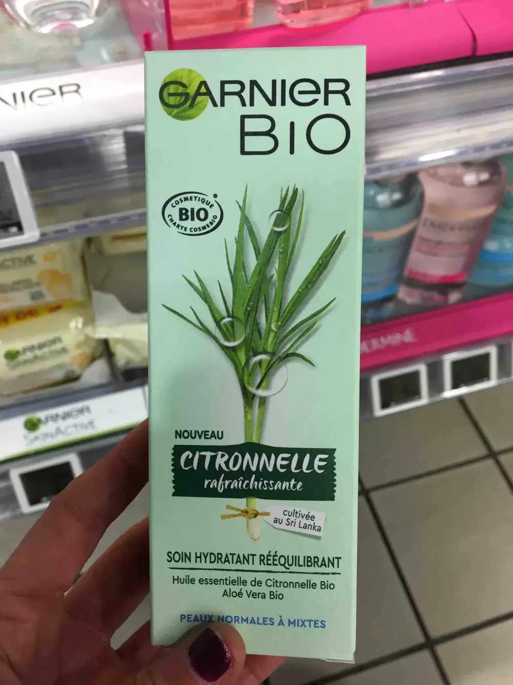 GARNIER BIO - Citronnelle rafraîchissante - Soin hydratant rééquilibrant