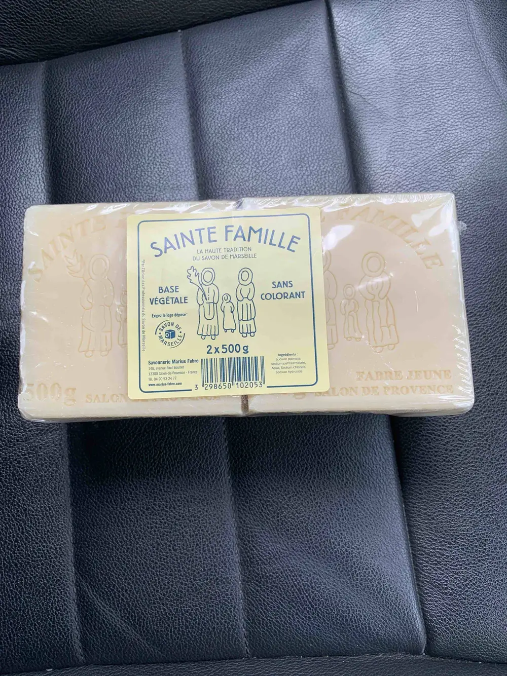 SAVONNERIE MARIUS FABRE - Sainte famille - Savon de Marseille sans colorant