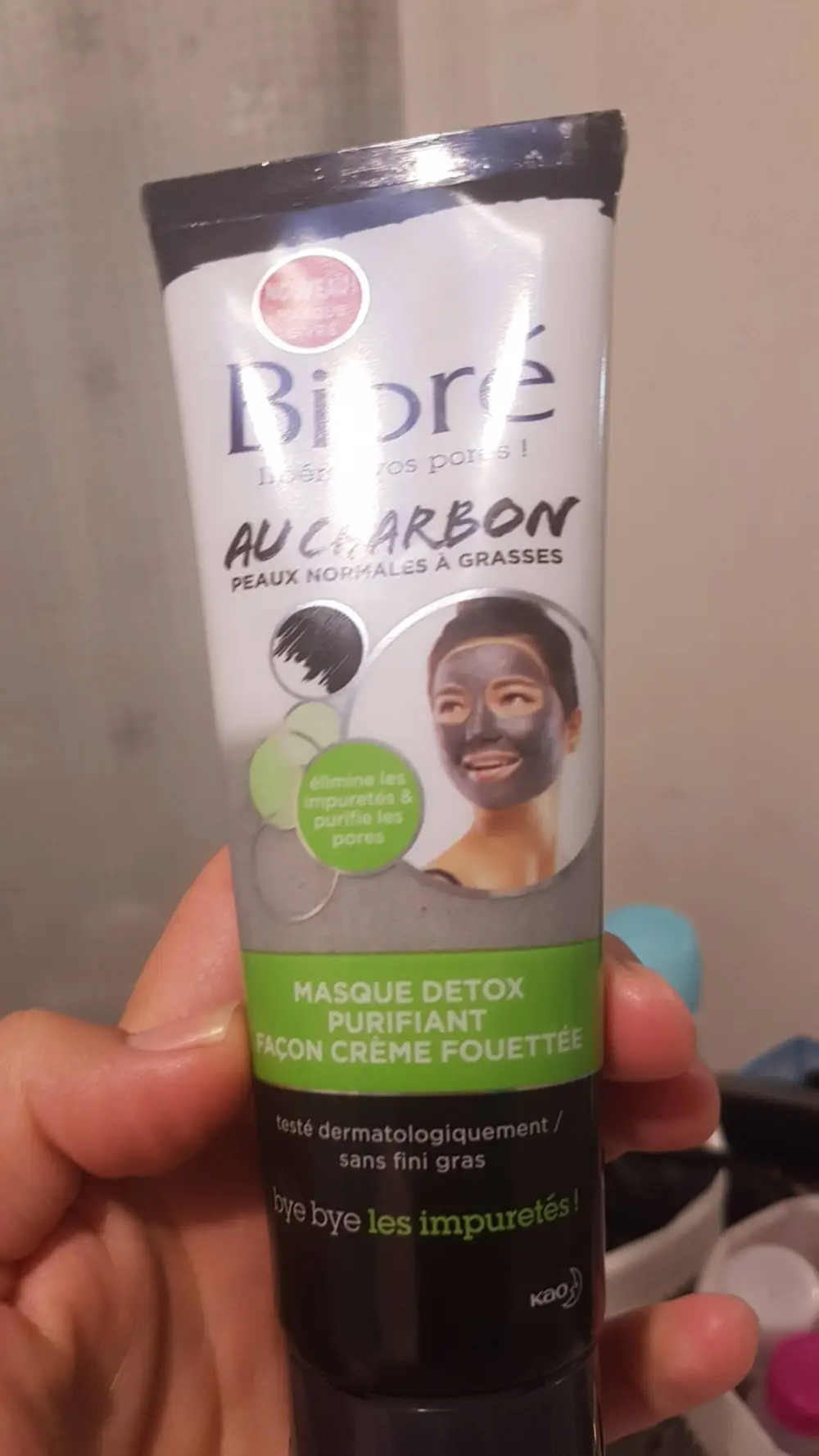 BIORÉ - Au Charbon - Masque detox purifiant façon crème fouettée