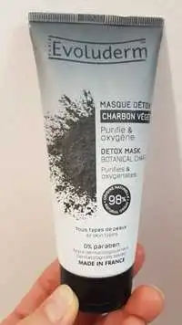 EVOLUDERM - Masque détox chabon végétal