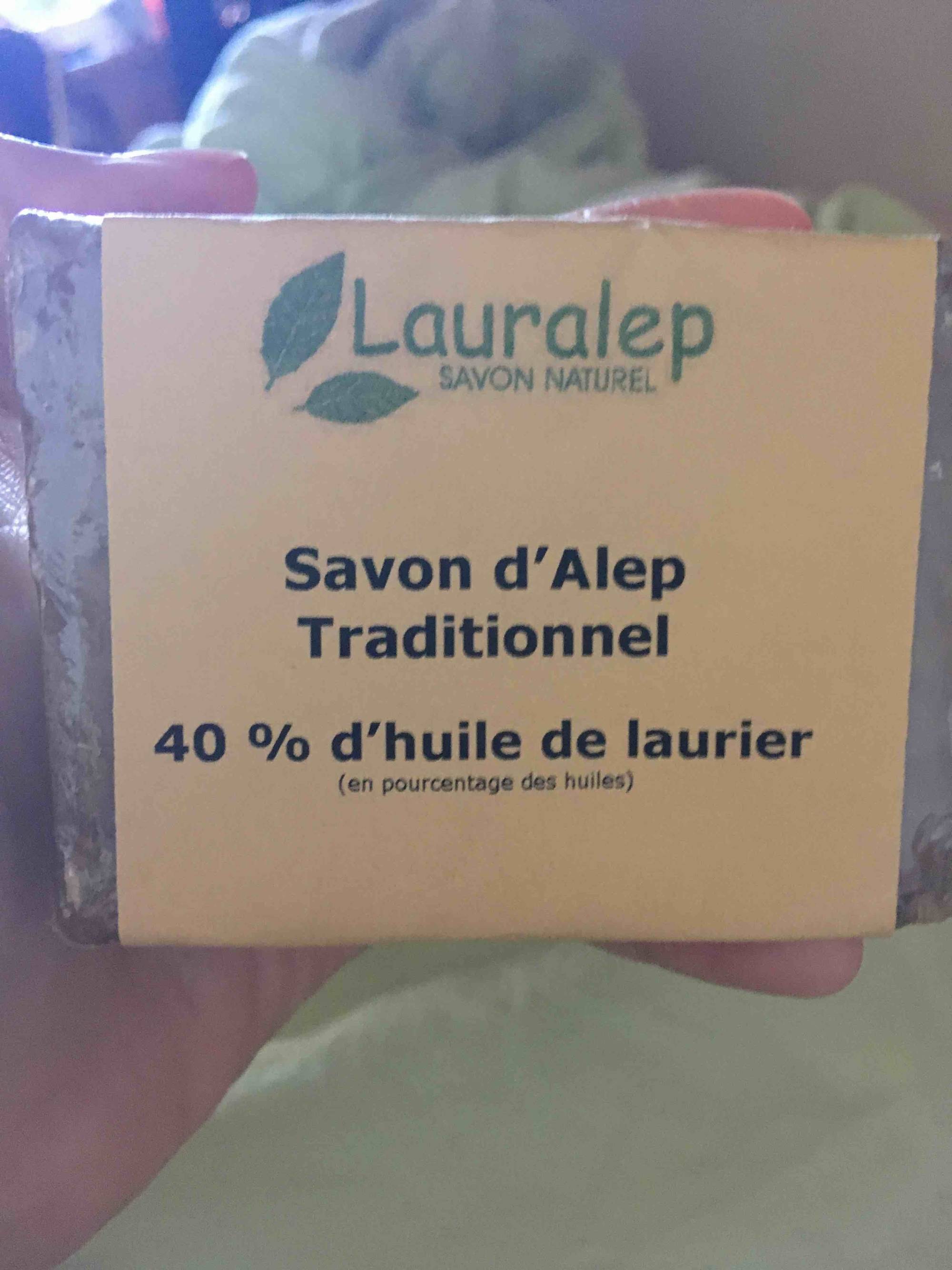 LAURALEP - Savon d'Alep traditionnel 40% d'huile de laurier