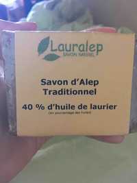 LAURALEP - Savon d'Alep traditionnel 40% d'huile de laurier
