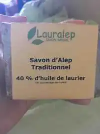 LAURALEP - Savon d'Alep traditionnel 40% d'huile de laurier