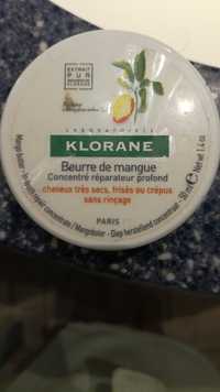 KLORANE - Beurre de mangue - Concentré réparateur sans rinçage