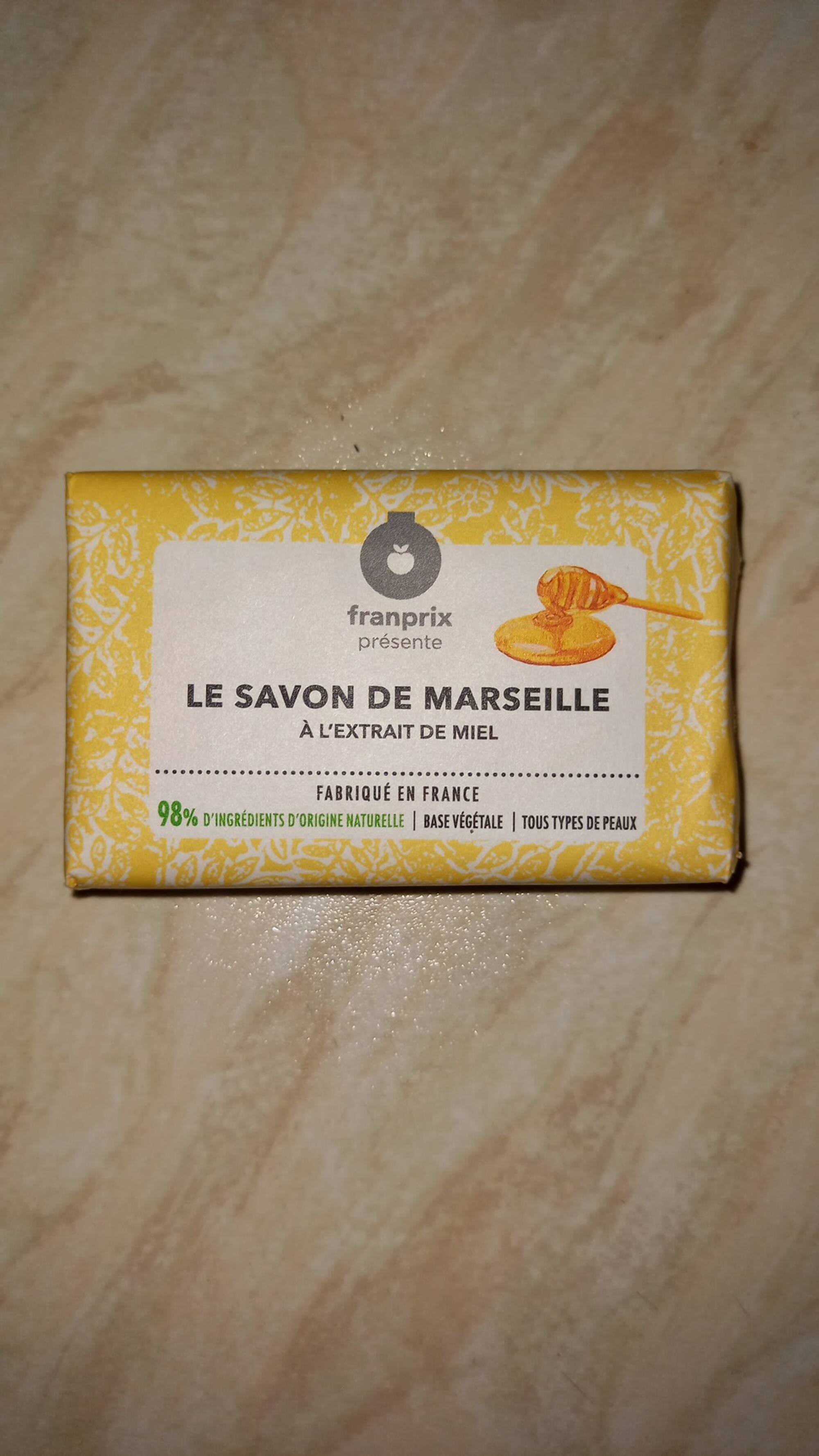 FRANPRIX - Le savon de Marseille à l'extrait de miel