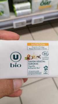U BIO - Nutrition - Savon végétal surgras Vanille & Karité bio